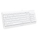 Клавиатура + мышь A4Tech Fstyler F1512 клав:белый мышь:белый USB