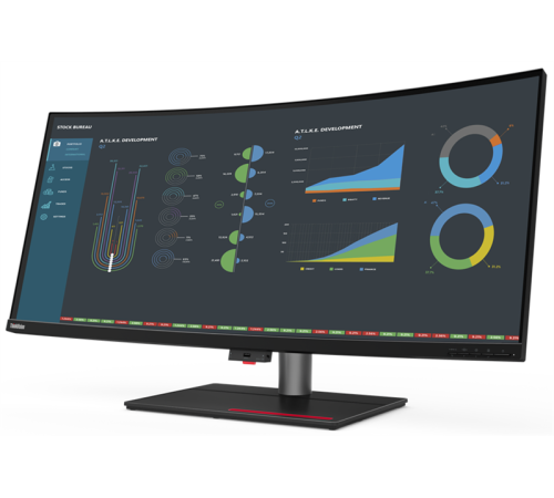 Монитор Lenovo ThinkVision P40w-20 39.7" 21:9 UHD (5120x2160) IPS, 4ms, 1000:1, 300cd/m2, 178/178,  2xThunderblot 4, 1xHDMI 2.0, 1xDP 1.4, USB HUB (5xUSB 3.2 Gen 1), 1xAudioOut(3.5 mm), Tilt, Swivel, Lift,3YR (62C1GAT6EU)