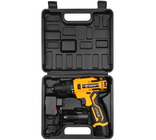 Дрель-шуруповерт Deko Banger 12V SET 3 аккум. патрон:быстрозажимной (кейс в комплекте) Дрель-шуруповерт Deko Banger 12V SET 3 аккум. патрон:быстрозажимной (кейс в комплекте)