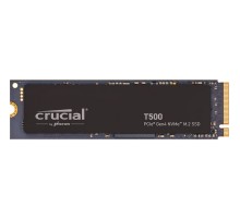 Твердотельный накопитель SSD Crucial M.2 2280 500GB Crucial T500 Client SSD CT500T500SSD8 PCIe Gen4x4 with NVMe, 7200/5700, TLC, 300TBW