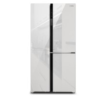 Холодильник Hyundai CS6073FV белое стекло (трехкамерный)