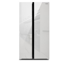 Холодильник Hyundai CS6503FV белое стекло (двухкамерный)