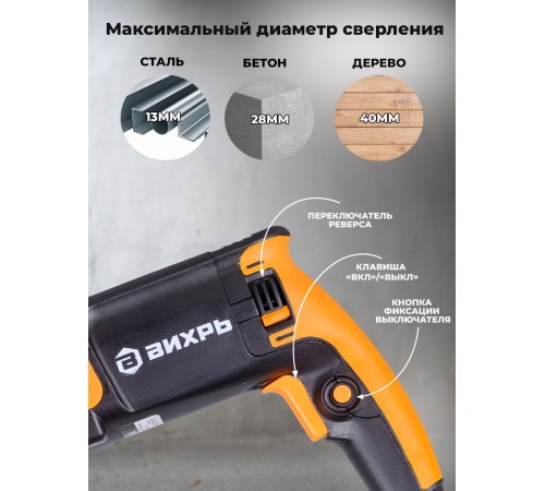 Вихрь Перфоратор П-850К [72/3/10]