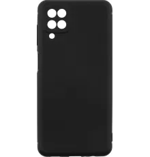 Чехол (клип-кейс) BoraSCO для Samsung Galaxy A12 черный (матовый) (39790)