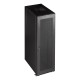 Шкаф серверный Lanmaster (TWT-CBB-42U-8X10-G1) напольный 42U 800x1000мм пер.дв.стекл задн.дв.двуст. 2 бок.пан. 800кг черный IP20