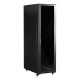 Шкаф серверный Lanmaster (TWT-CBB-42U-8X10-G1) напольный 42U 800x1000мм пер.дв.стекл задн.дв.двуст. 2 бок.пан. 800кг черный IP20