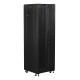 Шкаф серверный Lanmaster (TWT-CBB-42U-8X10-G1) напольный 42U 800x1000мм пер.дв.стекл задн.дв.двуст. 2 бок.пан. 800кг черный IP20