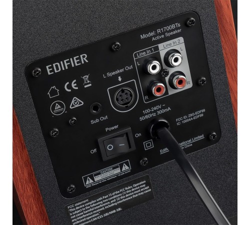 Колонки Edifier R1700BTs 2.0 коричневый 66Вт BT Колонки Edifier R1700BTs 2.0 коричневый 66Вт BT