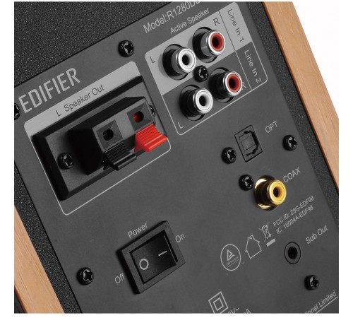 Колонки Edifier R1280DBs 2.0 коричневый 42Вт BT Колонки Edifier R1280DBs 2.0 коричневый 42Вт BT