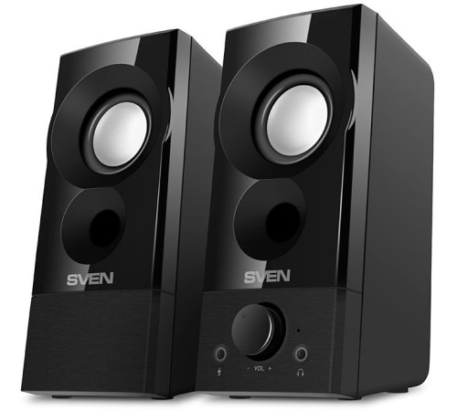 SVEN 357, чёрный, USB, акустическая система 2.0, мощность 2x3 Вт(RMS) SVEN 357 Black (SV-018191) SVEN 357, чёрный, USB, акустическая система 2.0, мощность 2x3 Вт(RMS) SVEN 357 Black (SV-018191)