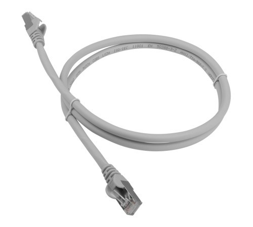 Патч-корд Lanmaster LAN-PC45/S6A-0.5-GY FTP вилка RJ-45-вилка RJ-45 кат.6А 0.5м серый LSZH (уп.:1шт)