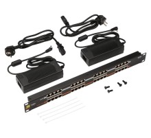 Патч-панель Lanmaster POE LAN-PP16-POE/A2 19" 1U 16xRJ45 кат.5e