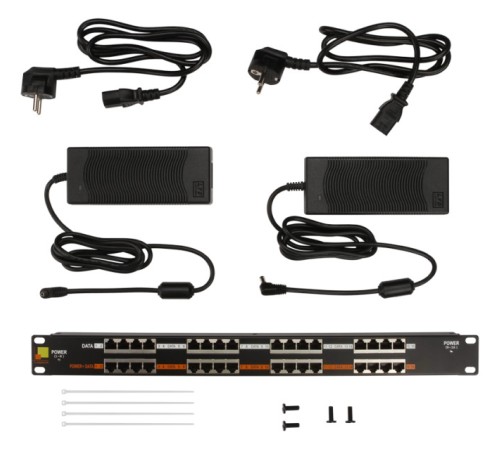 Патч-панель Lanmaster POE LAN-PP16-POE/A2 19" 1U 16xRJ45 кат.5e