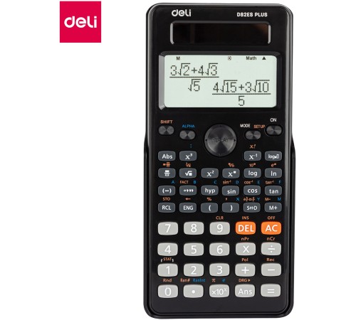 Калькулятор научный Deli ED82ES черный 10+2-разр. Калькулятор научный Deli ED82ES черный 10+2-разр.