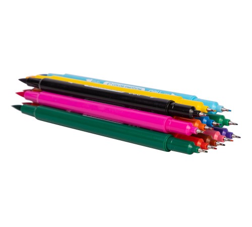 Фломастеры Deli EC151-12 Color Emotion 12цв. пластиковая коробка (12шт.)