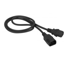 Кабель Lanmaster LAN-PP13/14-0.5-BK C13-С14 проводник.:3x0.75мм2 0.5м 220В (упак.:1шт) черный