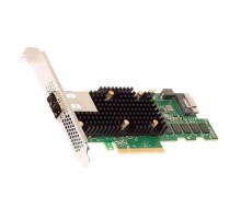 RAID-контроллер Broadcom MegaRAID 9580-8I8E SGL (05-50076-00 / 03-50076-00004) PCIe 4.0 x8 LP, SAS/SATA/NVMe, RAID 0,1,5,6,10,50,60, 16port(1 * int SFF8654 + 2 * ext SFF8644), 8GB Cache, 3916ROC, RTL