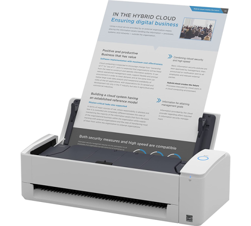 Fujitsu scanner ScanSnap iX1300 (Настольный сканер, 30 стр/мин, 60 изобр/мин, А4, двустороннее устройство АПД, Wi-Fi, USB 3.2, светодиодная подсветка) (PA03805-B001)