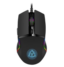 Мышь Оклик 717G PROPHECY черный оптическая (6400dpi) USB (6but)