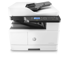 Лазерное многофункциональное устройство HP LaserJet MFP M443nda (p/c/s, A3, 1200dpi, 25ppm, 512Mb, 2trays 100+250, ADF 100, duplex, Scan to email/SMB/FTP, PIN printing, USB/Eth, cart. 4000 pages & USB cable in box, 1y warr, repl. W7U02A) (8AF72A#B19)