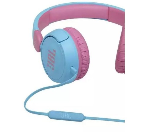 Гарнитура накладные JBL JR 310 1м голубой/розовый проводные оголовье (JBLJR310BLU) Гарнитура накладные JBL JR 310 1м голубой/розовый проводные оголовье (JBLJR310BLU)