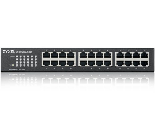 Коммутатор Zyxel GS1100-24E-EU0103F 24G неуправляемый Коммутатор Zyxel GS1100-24E-EU0103F 24G неуправляемый