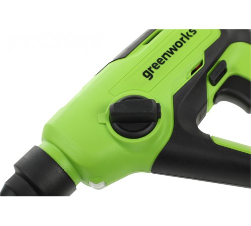 Перфоратор Greenworks GD24SDS1 патрон:SDS-plus уд.:1.2Дж аккум. (кейс в комплекте)