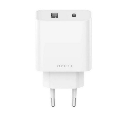 Зарядное устройство CUKTECH Сетевое зарядное устройство CUKTECH A19 EU 30W Wall Charger (Type-A+Type-C) (CUK00A19EUWH) Зарядное устройство CUKTECH Сетевое зарядное устройство CUKTECH A19 EU 30W Wall Charger (Type-A+Type-C) (CUK00A19EUWH)