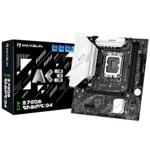 Материнская плата Maxsun MS-B760M GAMING WIFI ACE D4 B760 LGA1700 2xDDR4 1xPCIEx16 1xPCIEx1 2xM.2 6xUSB3.2Gen1 4xUSB2.0 3xSATA3.0 1G DP HDMI M-ATX RTL