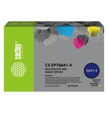 Чернила Cactus CS-EPT6641-4 T664 многоцветный набор 4x100мл для Epson L100/L110/L120/L132/L200/L210/L222/L300/L312/L350/L355/L362/L366/L456/L550/L555/L566/L1300
