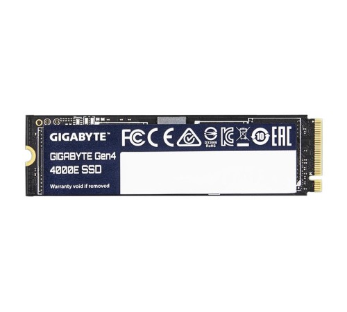Твердотельный накопитель SSD Gigabyte M.2 2280 1TB Gen4 4000E SSD PCI Express 4.0x4, NVMe 1.4, 4000/3900, MTBF 1.5M, 3D NAND, 320TBW, RTL Твердотельный накопитель SSD Gigabyte M.2 2280 1TB Gen4 4000E SSD PCI Express 4.0x4, NVMe 1.4, 4000/3900, MTBF 1.5M, 3D NAND, 320TBW, RTL