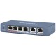 Коммутатор Hikvision DS-3E0106P-E/M 6x100Mb 4PoE+ 35W неуправляемый