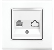 Розетка компьютерная Panasonic Linnera S (91400078-RU) скрыт. IP20 белый (упак.:1шт)