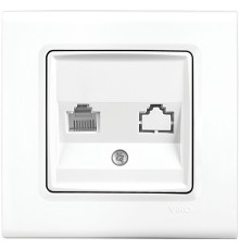 Розетка компьютерная Panasonic Linnera S (91400078-RU) скрыт. IP20 белый (упак.:1шт)