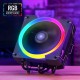 Устройство охлаждения(кулер) Aerocool Cylon 3H Soc-AM4/AM3+/1150/1151/1200 4-pin 13-24dB Al+Cu 125W 480gr LED Ret