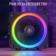 Устройство охлаждения(кулер) Aerocool Cylon 3H Soc-AM4/AM3+/1150/1151/1200 4-pin 13-24dB Al+Cu 125W 480gr LED Ret
