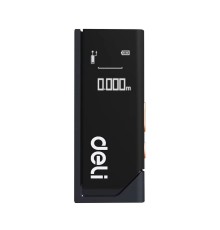 Deli Лазерный дальномер "Home Series Black" Deli DL331140  диапазон измерений 0,05~40м, точность измерения ±3мм, 370 мАч, OLED дисплей, Type-C, вес 48 грамм, эксклюзивный дизайн