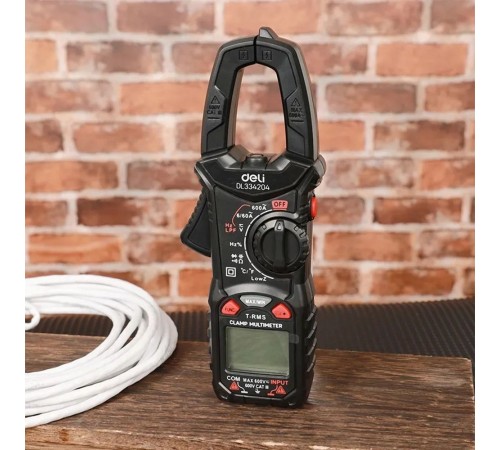 Токоизмерительные клещи цифровые Deli DL334204