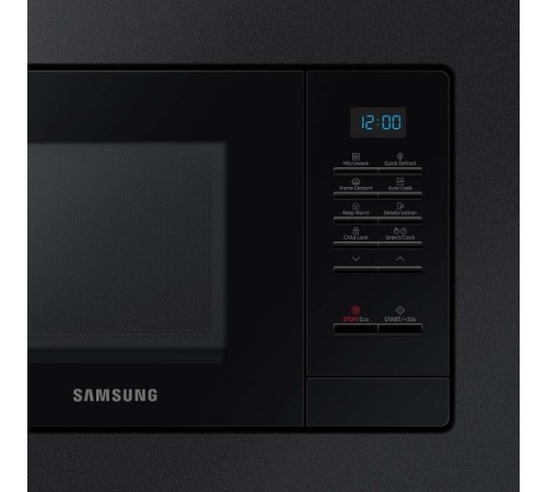 Микроволновая печь Samsung MS20A7013AB/BW черный (встраиваемая)