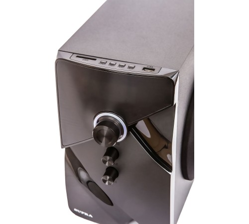 Акустическая система SUPRA SMB-290 (Bluetooth. Максимальная мощность: 550 Вт. Суммарная мощность (RMS) 60 Вт. FM тюнер. USB порт. SD порт. AUX вход. Пульт ДУ.)