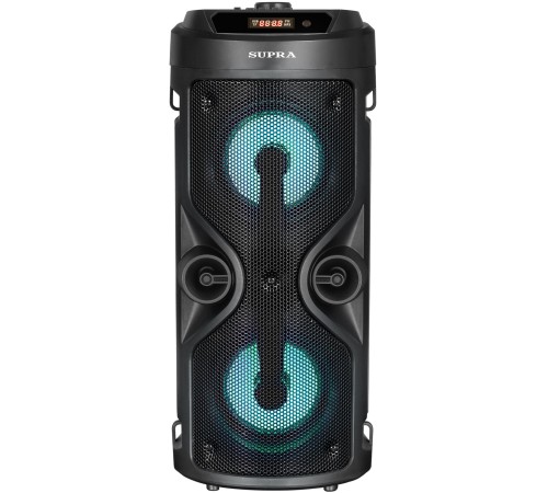 Акустическая система SUPRA SMB-350 (Воспроизведение музыкальных файлов в формате MP3/WAV. Bluetooth. Поддержка A2DP . FM тюнер. Функция караоке. 1 вход для подключения микрофона. USB разъем. Двухканальный линейный вход. Максимальная мощность: 250 Вт.  RMS