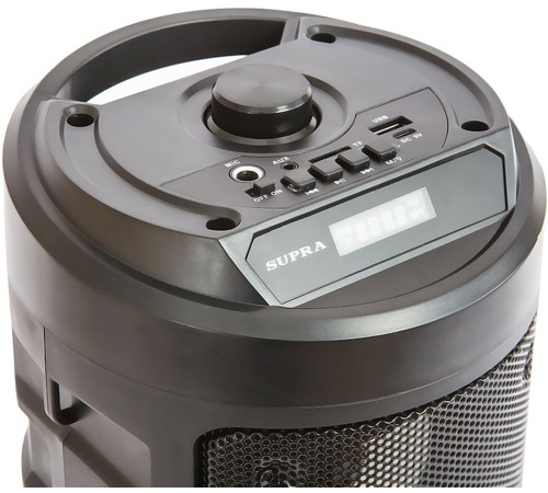 Акустическая система SUPRA SMB-350 (Воспроизведение музыкальных файлов в формате MP3/WAV. Bluetooth. Поддержка A2DP . FM тюнер. Функция караоке. 1 вход для подключения микрофона. USB разъем. Двухканальный линейный вход. Максимальная мощность: 250 Вт.  RMS