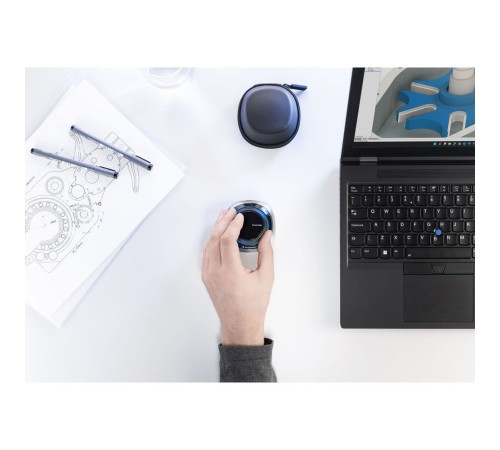 Мышь беспроводная 3DConnexion SpaceMouse Wireless (3DX-700115) черный/серебристый, радиоканал, Bluetooth, USB, кнопки - 2