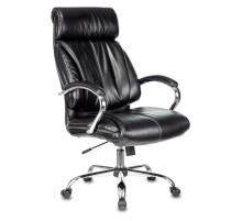 Кресло руководителя Бюрократ T-9904NSL черный Leather Venge Black искусственная кожа с подголов. крестовина металл хром