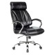 Кресло руководителя Бюрократ T-9904NSL черный Leather Venge Black искусственная кожа с подголов. крестовина металл хром