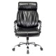 Кресло руководителя Бюрократ T-9904NSL черный Leather Venge Black искусственная кожа с подголов. крестовина металл хром