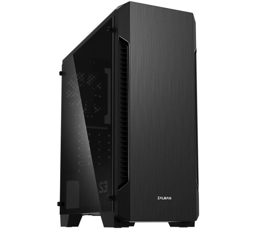 Корпус Zalman S3 TG черный без БП ATX 5x120mm 2xUSB2.0 1xUSB3.0 audio bott PSU