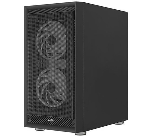 Корпус Aerocool Graphite-G-BK-v2 черный без БП ATX 3x140mm 2xUSB3.0 audio