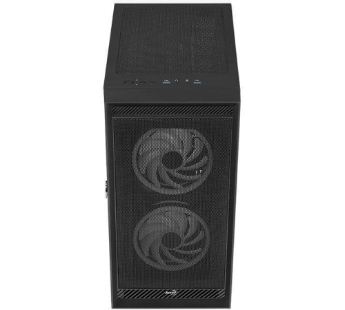 Корпус Aerocool Graphite-G-BK-v2 черный без БП ATX 3x140mm 2xUSB3.0 audio