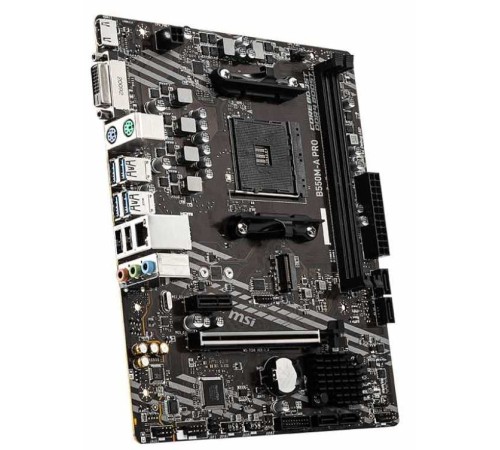 Материнская плата MSI B550M-A PRO Soc-AM4 AMD B550 2xDDR4 mATX AC`97 8ch(7.1) GbLAN RAID+DVI+HDMI